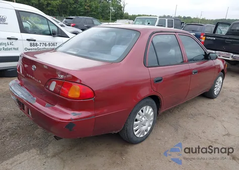 1999 Toyota Corolla Ve z USA, uszkodzony, nr VIN 2T1BR12E9XC154994